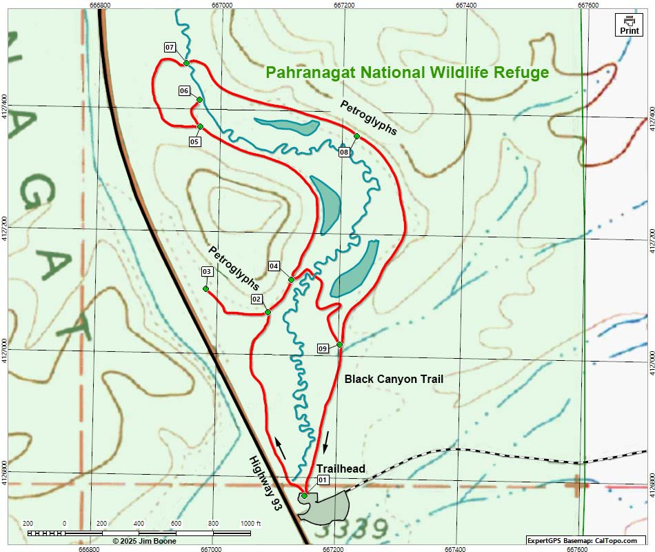 Black Canyon Trail Map