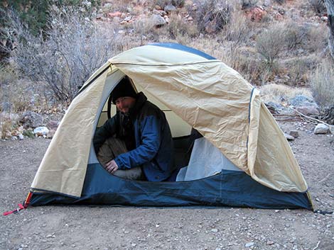 grand canyon LNT campsite