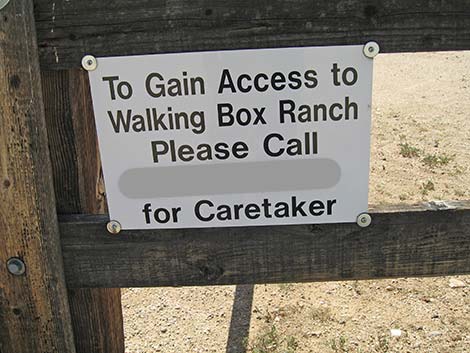 Walking Box Ranch, Entering the site