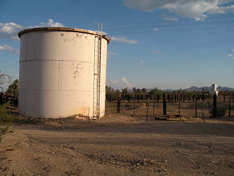 Walking Box Ranch, fire water tank