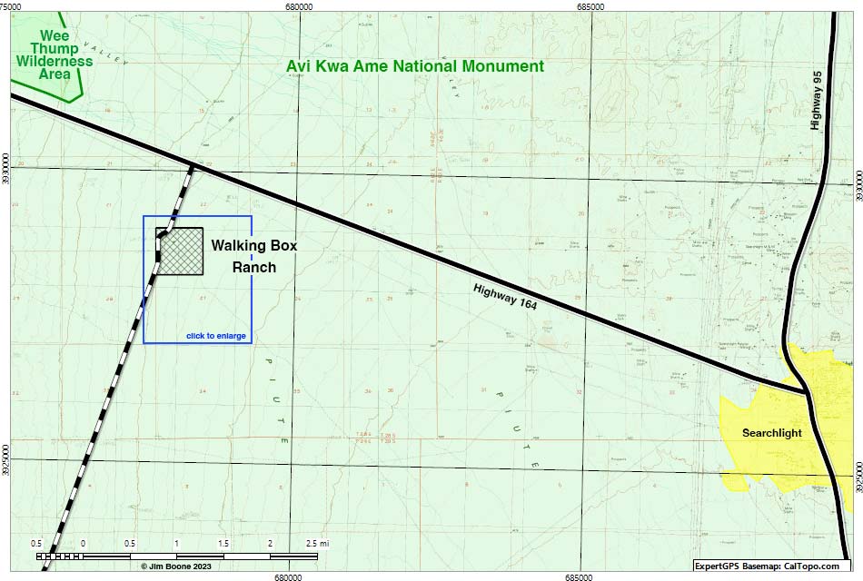walking box ranch area map