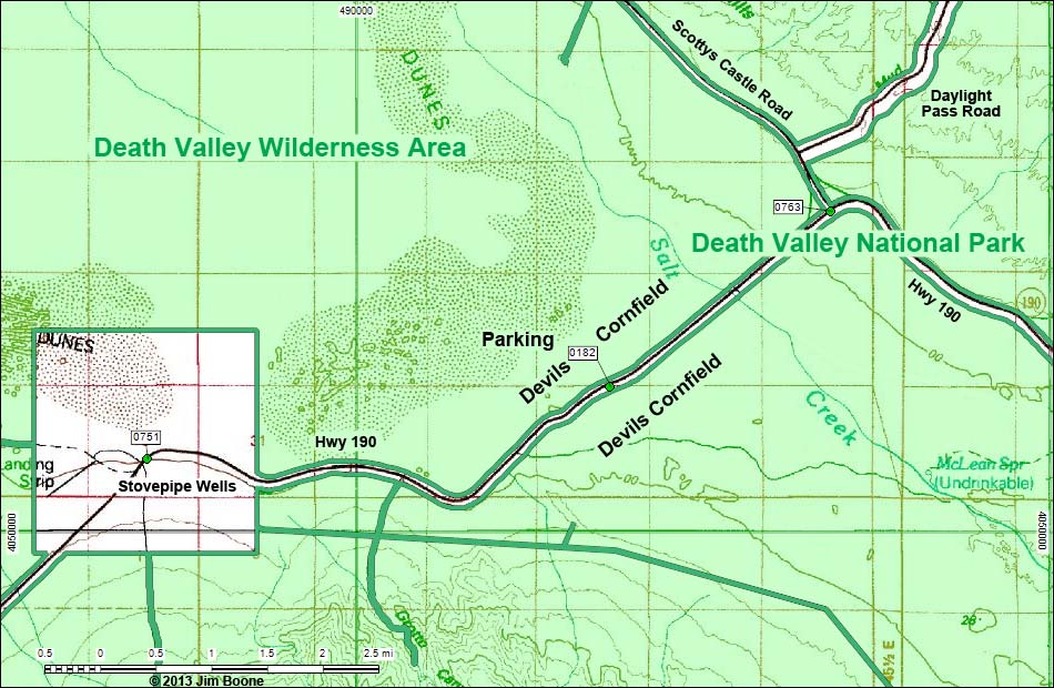 Devils Cornfield Map