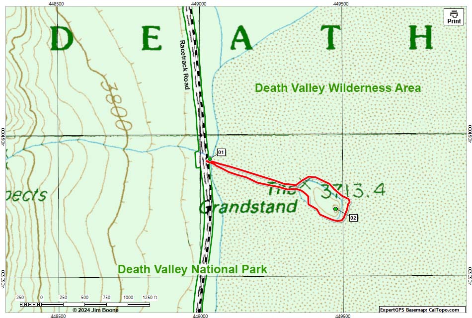 grandstand map