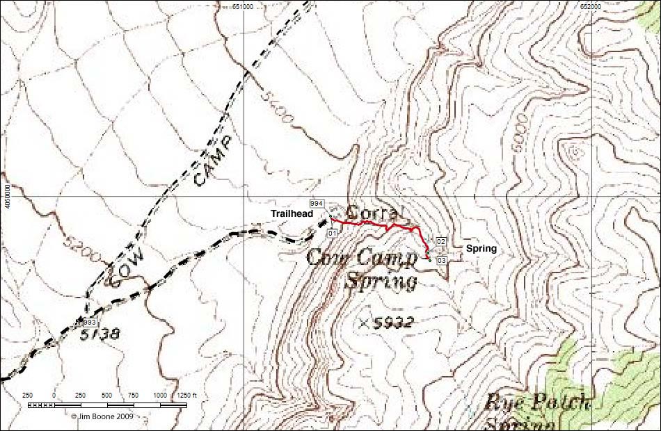 cow camp spring map