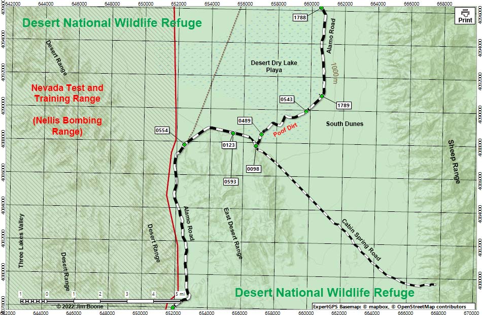 Alamo Road Map Far North