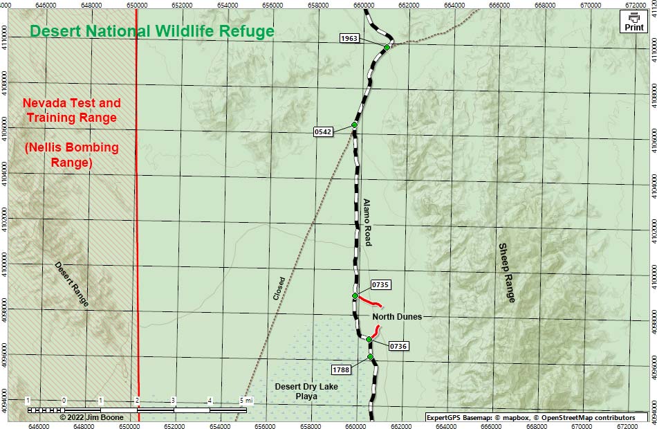 Alamo Road Map