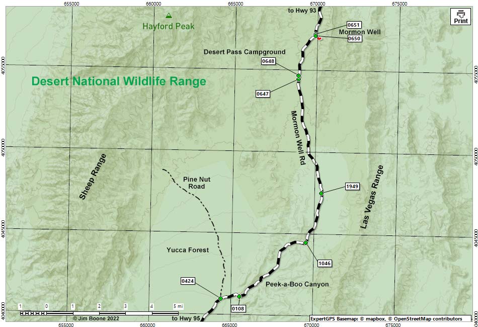 Mormon Well Road Map