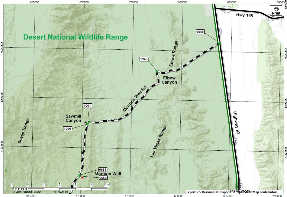 Mormon Well Road Map