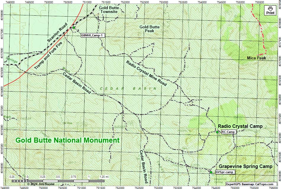 Grapevine Spring Map