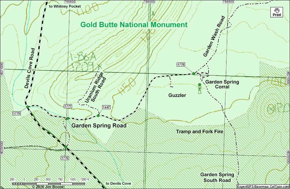 Garden Spring Road Map