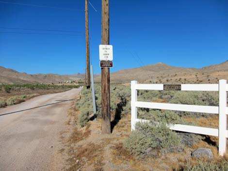 Arrow Canyon Access Road