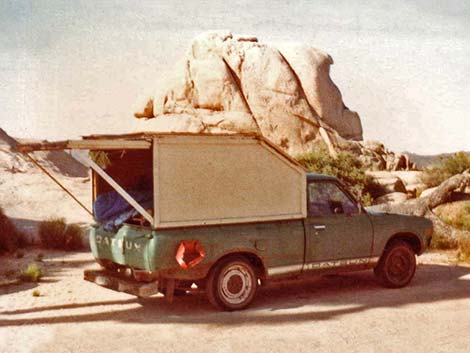 camper in joshua tree